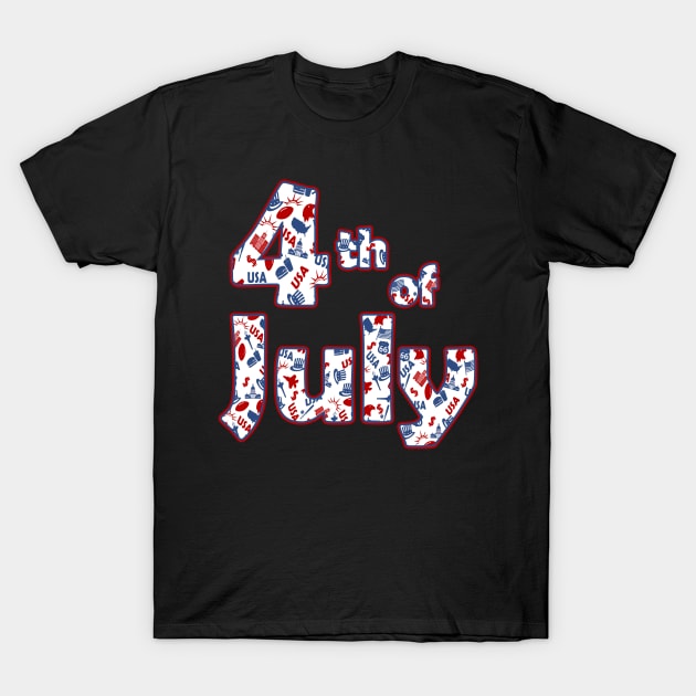 4th of July Independence Day T-Shirt by valentinahramov